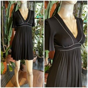 Gucci Empire Waist Babydoll Pleated Mini Dress Size XS